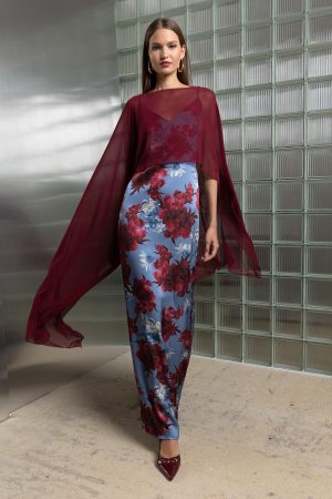 Floral maxi φόρεμα